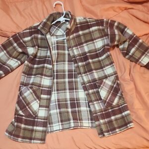 Plaid Fleece Jacket